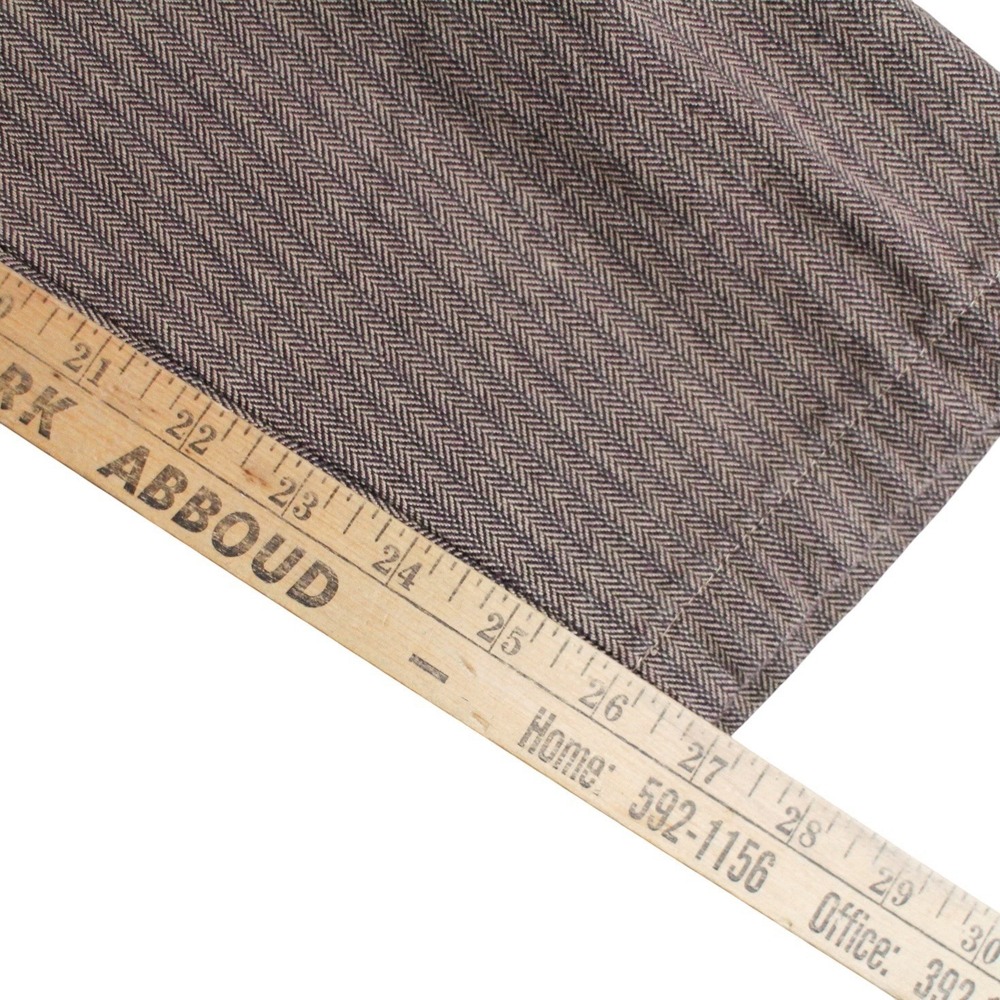 Vintage Lee Casuals High Rise Herringbone‎ Dress Pants Brown Women's 6 Petite - Picture 6 of 6